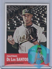 2012 Topps Heritage SP #452 FAUTINO De Los SANTOS Oakland Athletics